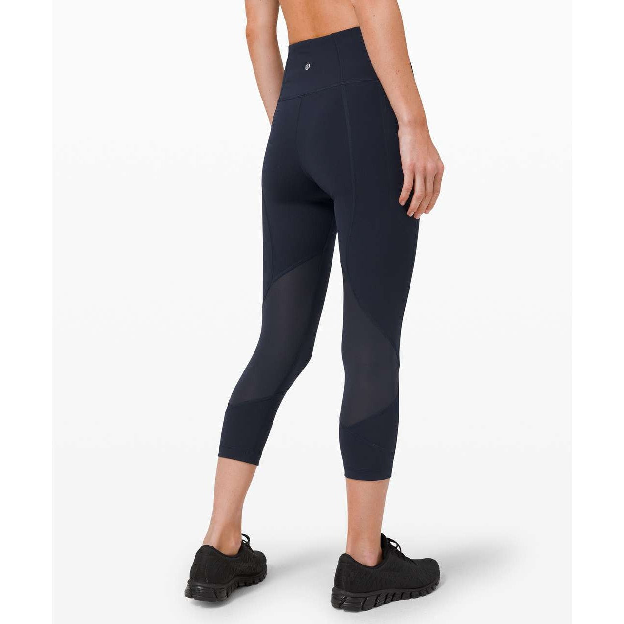 Lululemon Pace Rival High-Rise Crop Leggings 22" No Zip True Navy Blue 4