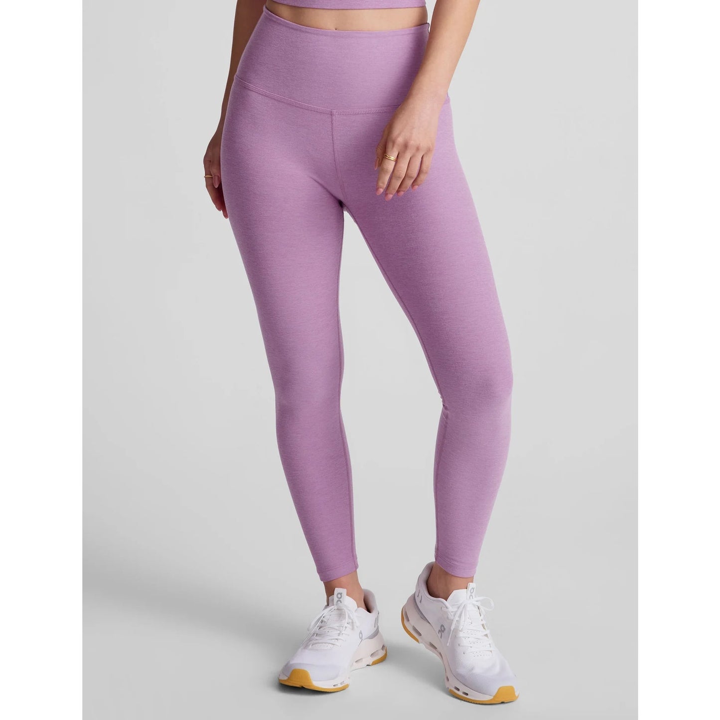 Beyond Yoga Spacedye Caught In The Midi High Rise Legging Lilac Petal Heather M