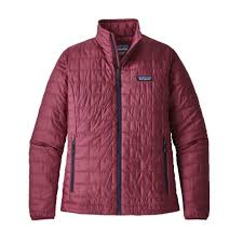 Patagonia Full Zip Nano Puff Puffer Jacket Coat Maroon Red Small