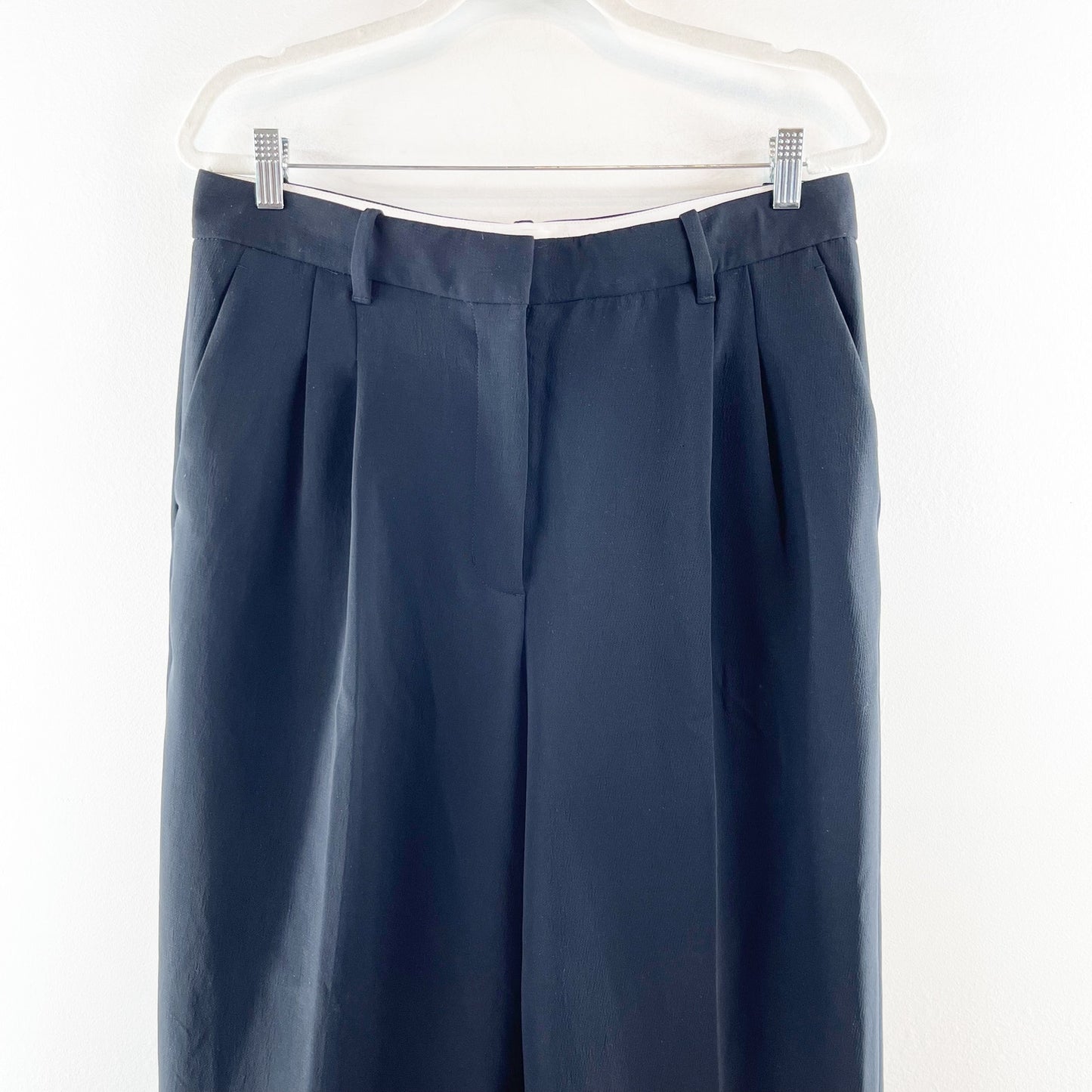 Wilfred Aritzia The Effortless Trouser Wide Leg Pants Black 12