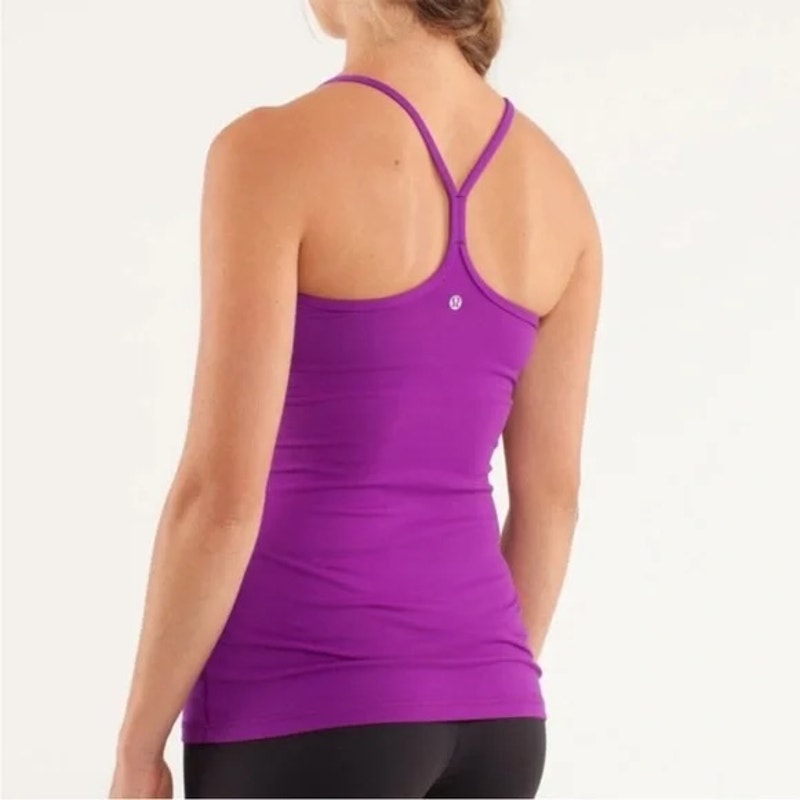 Lululemon Power Y Racerback Built in Bra Tank Top Purple