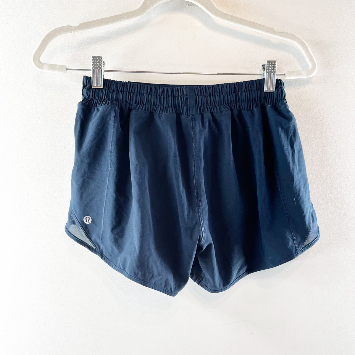 Lululemon Hotty Hot Running Shorts II Long 4" True Navy Blue 6