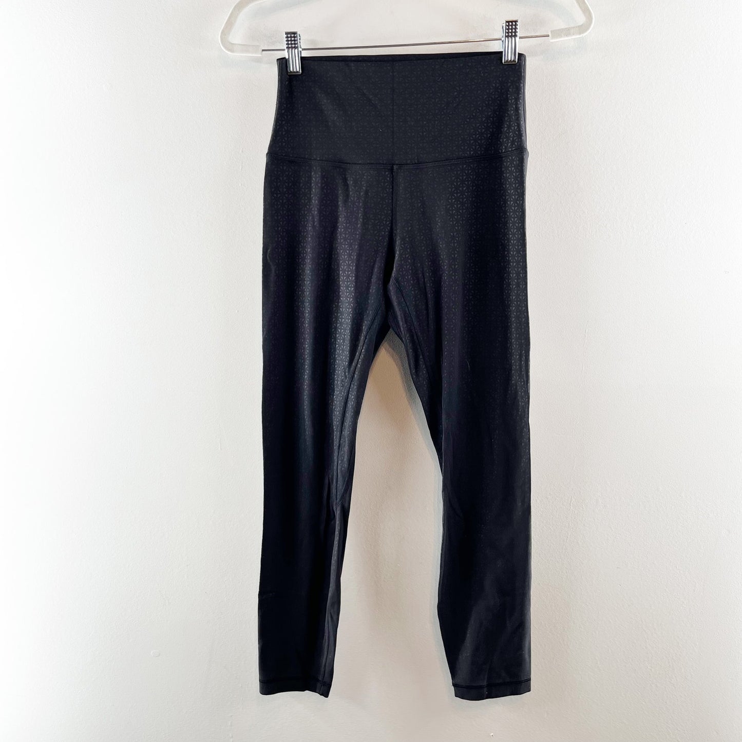 Lululemon Athletica Align Leggings Pants 25" Lattice Work Emboss Black 6