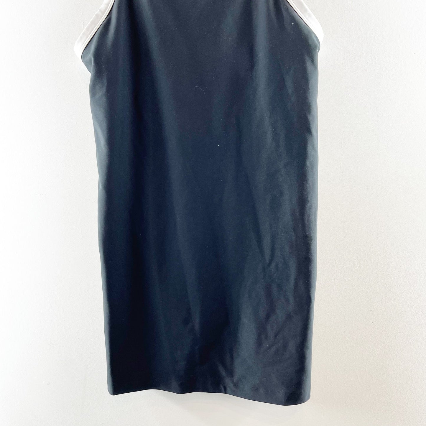 Abercrombie & Fitch YPB SculptLUX Apron Active Mini Dress Black White XL