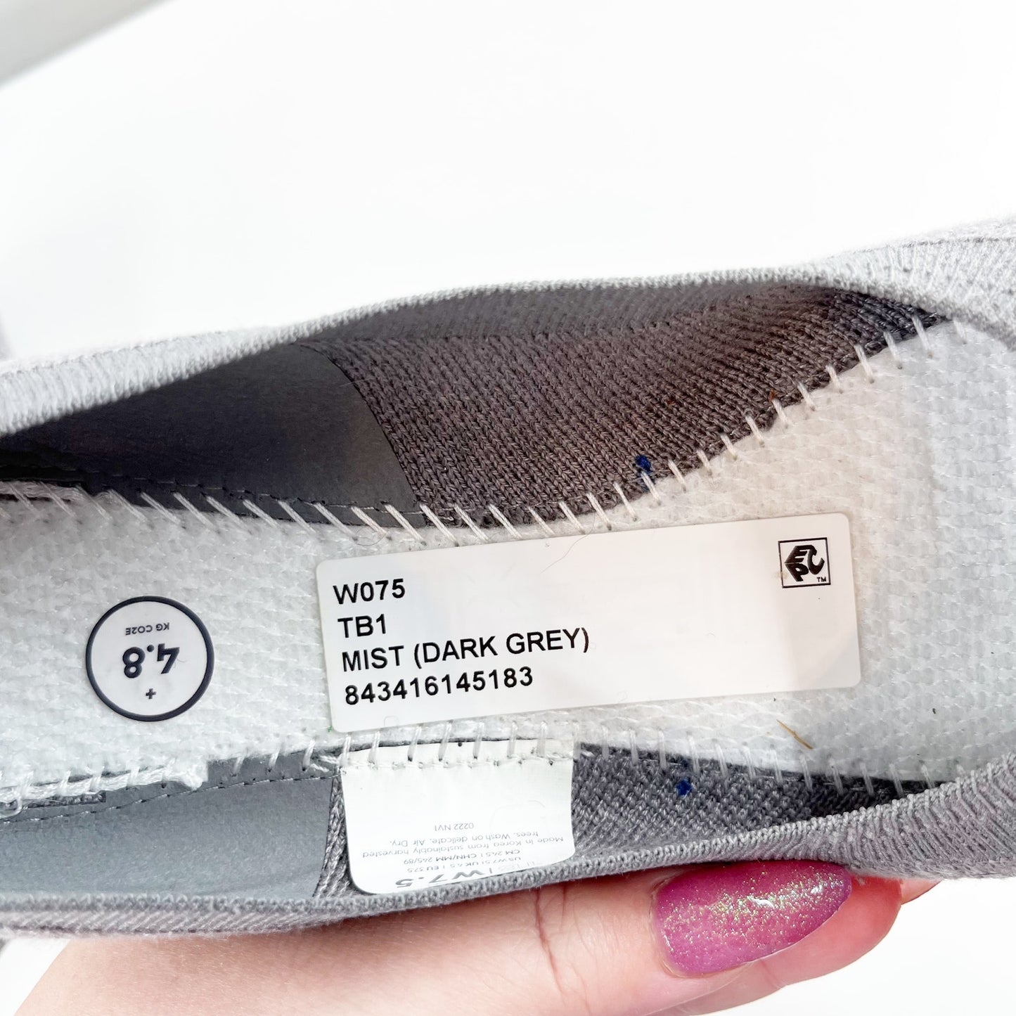 Allbirds Tree Breezer Pointed Toe Flats Shoes Mist Gray 7