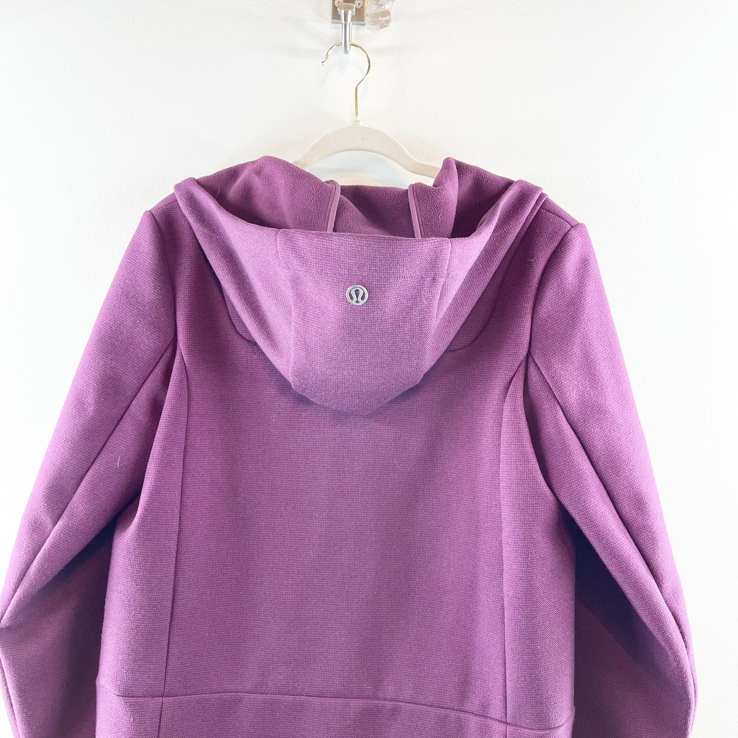 Lululemon City Softshell Parka Coat Jacket Tweed Plum Purple Medium