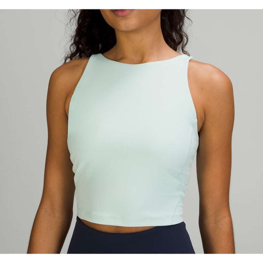Lululemon Align High-Neck Cropped Yoga Tank Top Delicate Mint Green 6