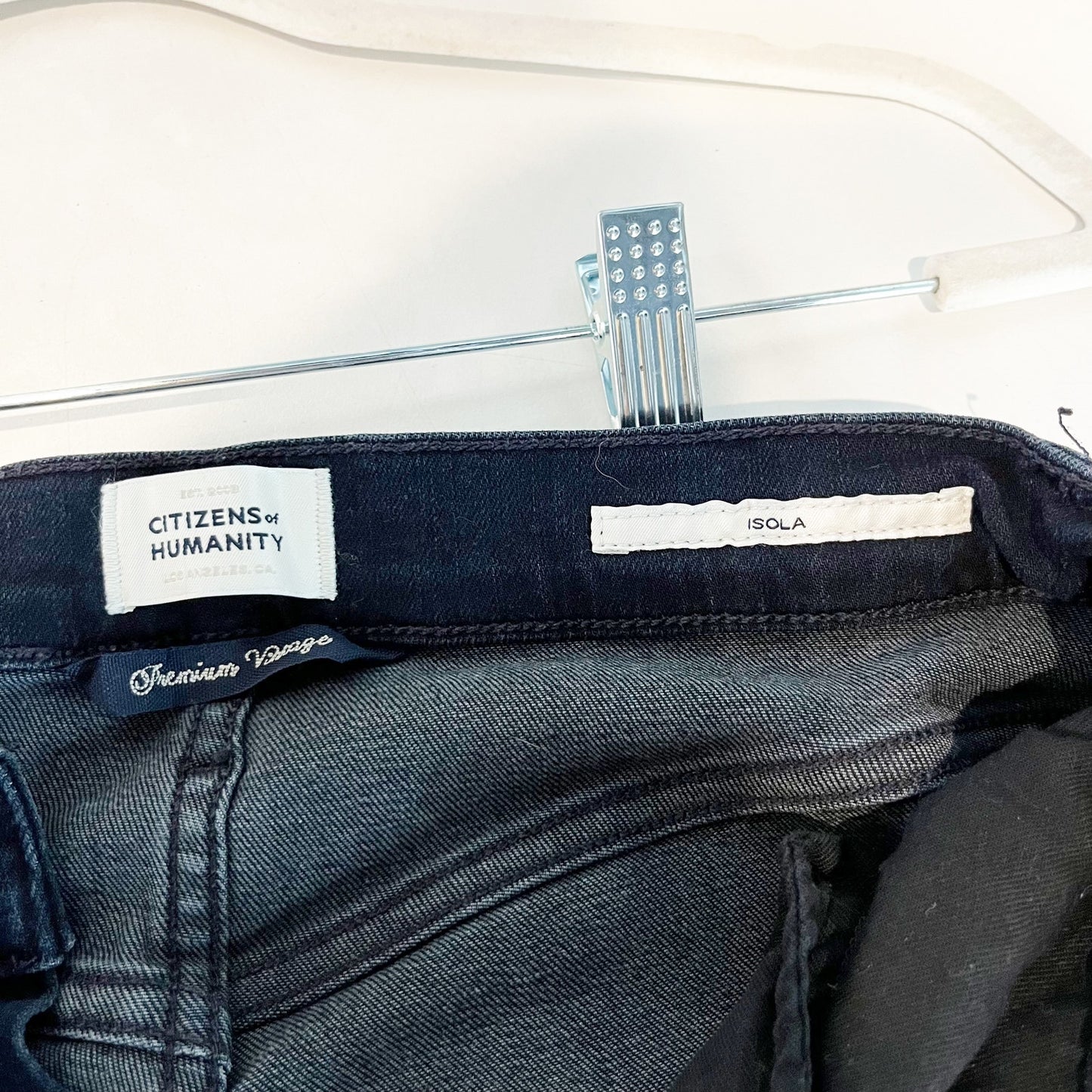 Citizens of Humanity High Rise Isola Flare Jeans Black 24 / 00