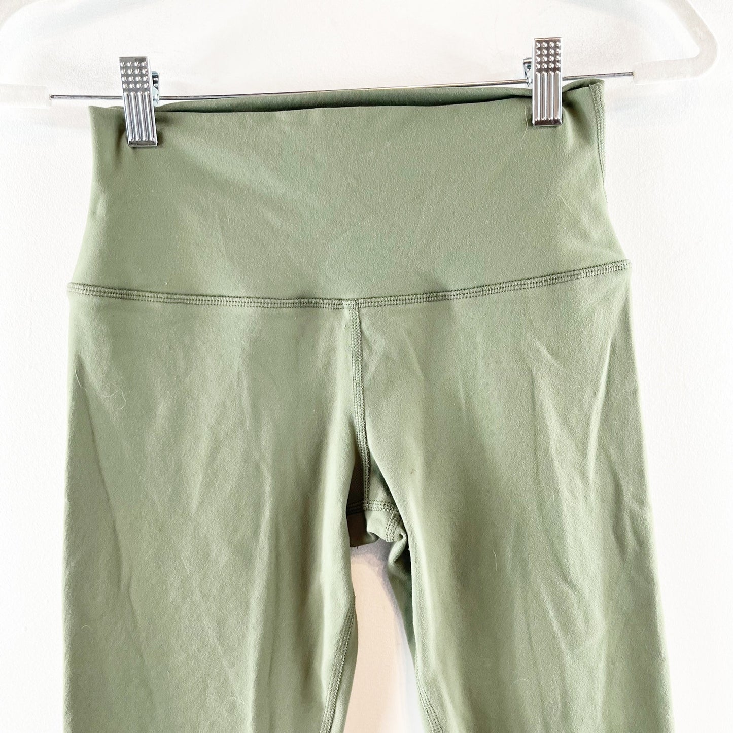 Alo Yoga High Rise Airbrush Leggings Pants Green XS