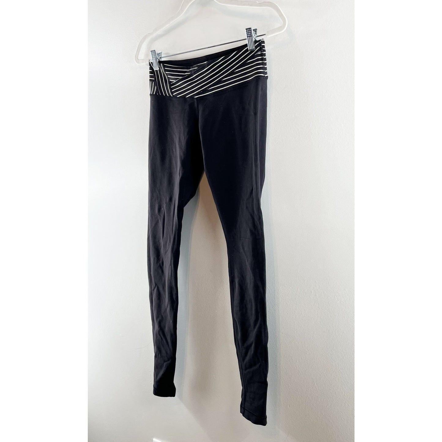 Lululemon Reversible Wunder Under Mid-rise Leggings Pants Luon Black 6