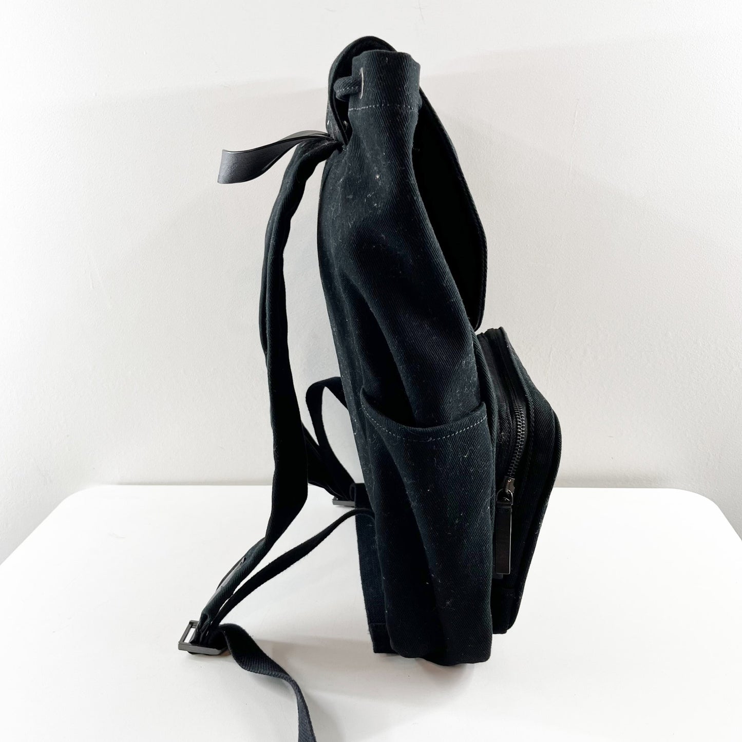 Everlane The Modern Snap Unisex Black Canvas Backpack