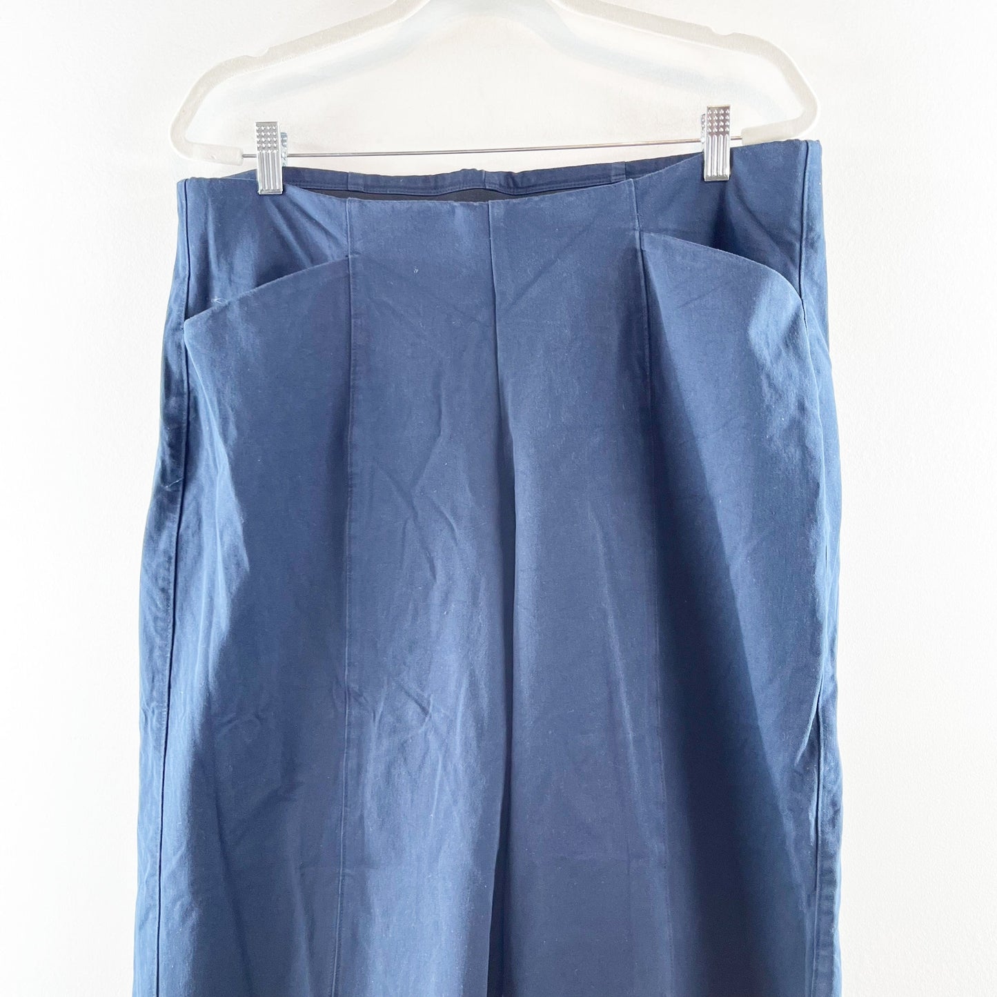 Old Navy High Waisted Pull On Pixie Super Wide Leg Pants Navy Blue XL