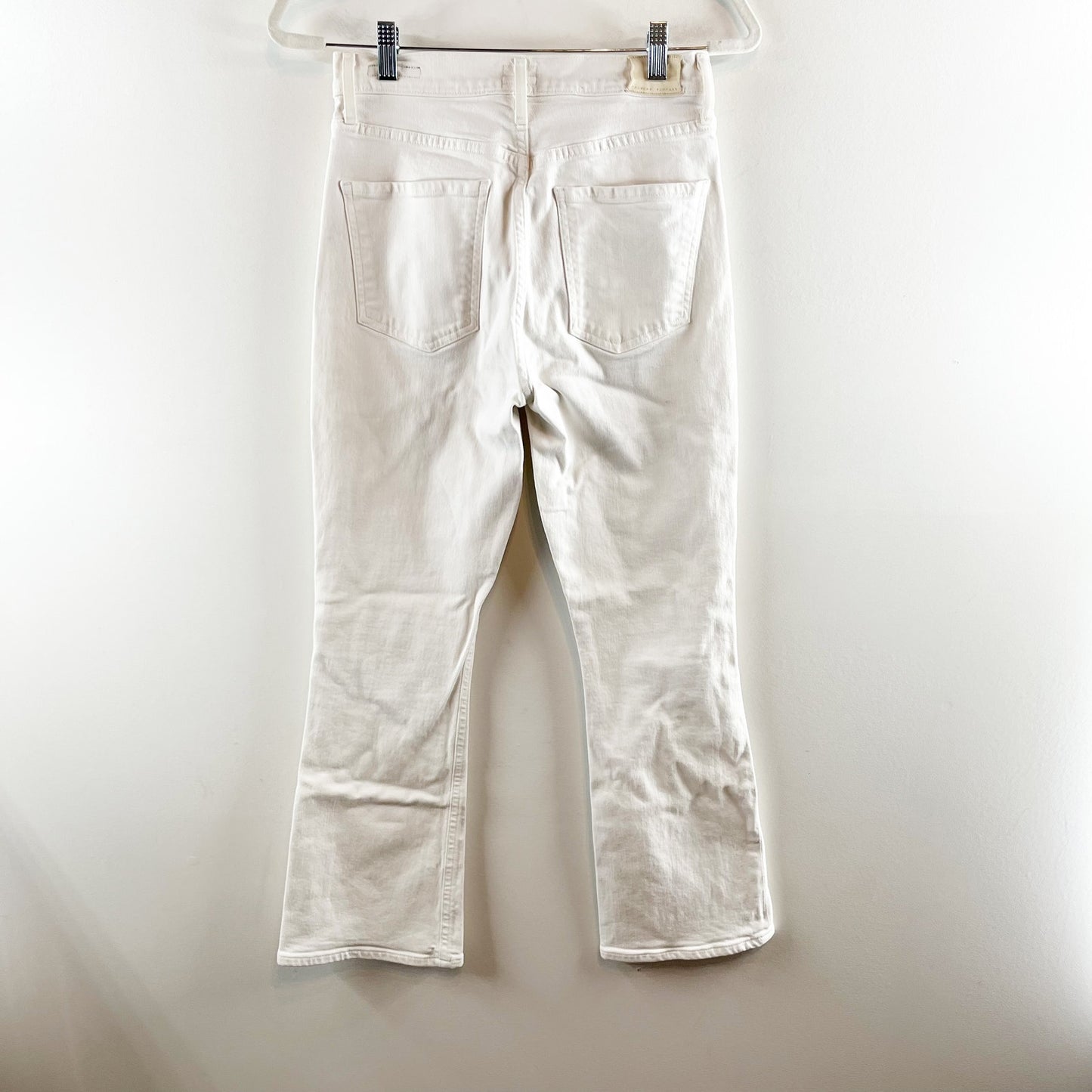 Citizens Of Humanity High Rise Demy Cropped Flare Jeans White 26 / 2