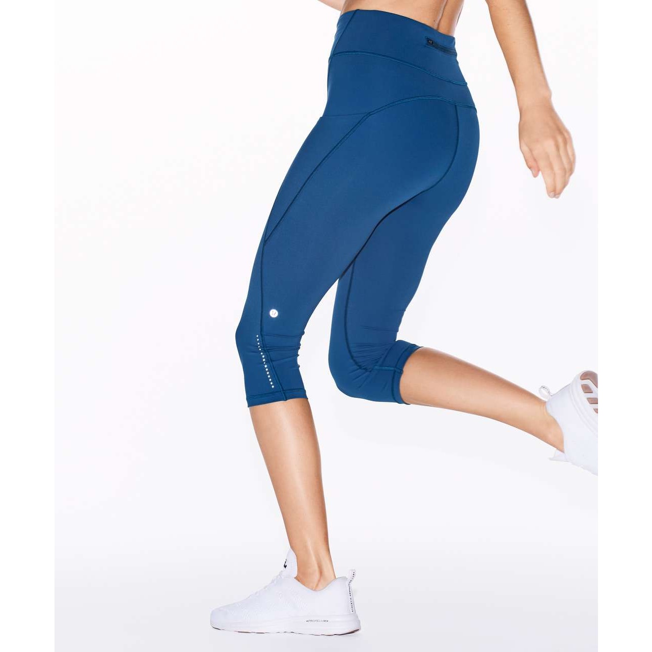 Lululemon Break Free Crop 17" Leggings Night Tide Blue 4