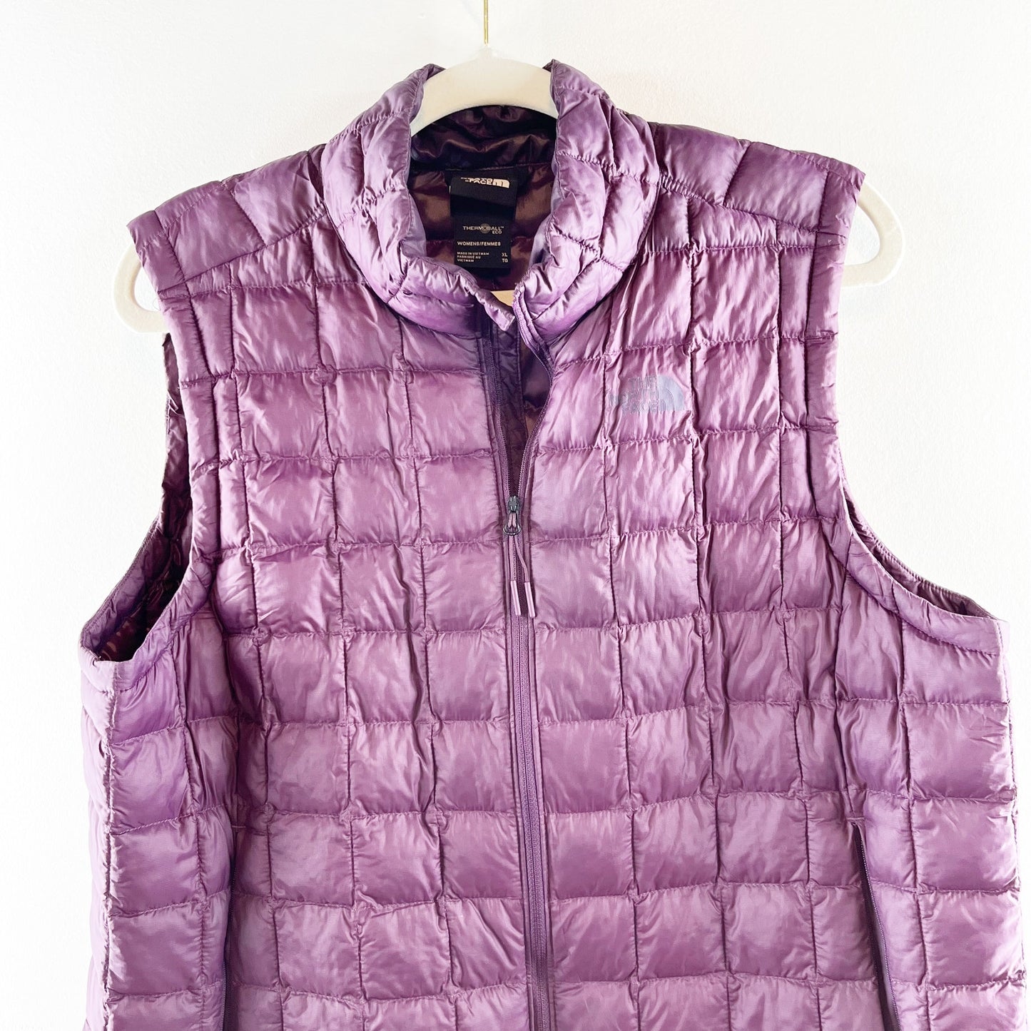 The North Face Thermoball Quilted Puffer Vest Purple XL
