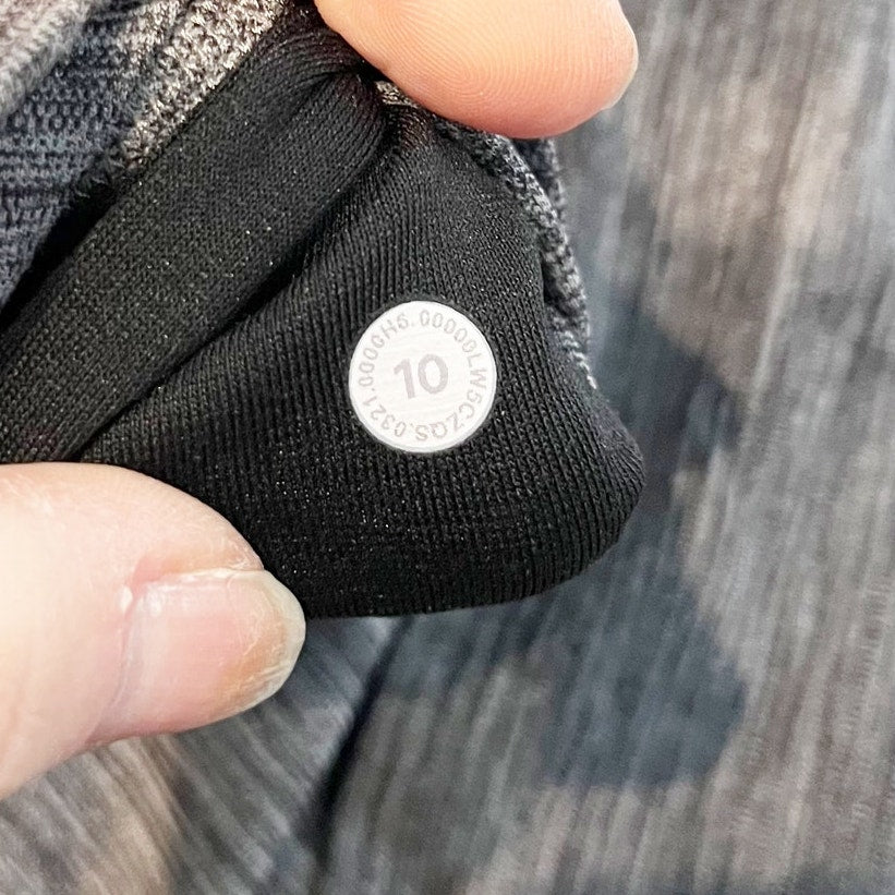 Lululemon Align Pant High Rise Leggings 28" Heathered Gray Black 10