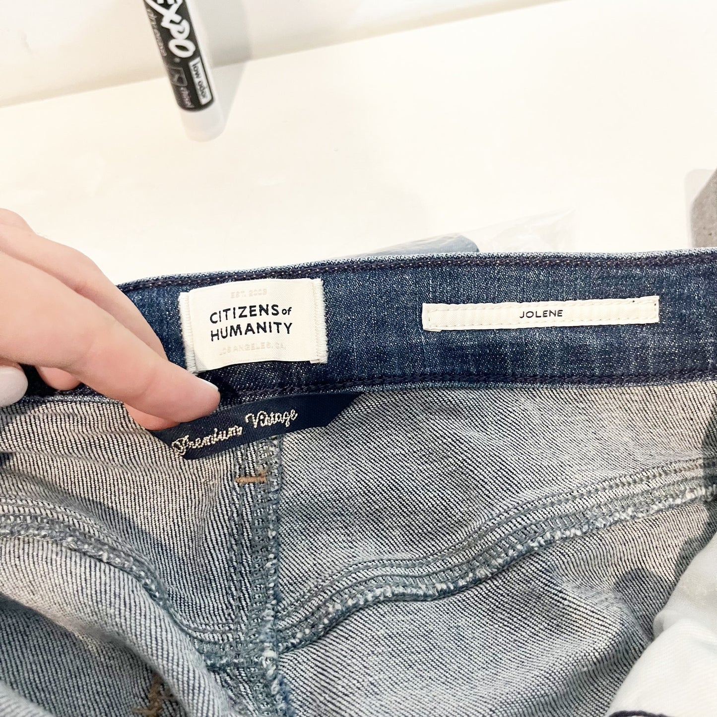 Citizens of Humanity Jolene Vintage Slim High Rise Straight Jean Undercurrent 24