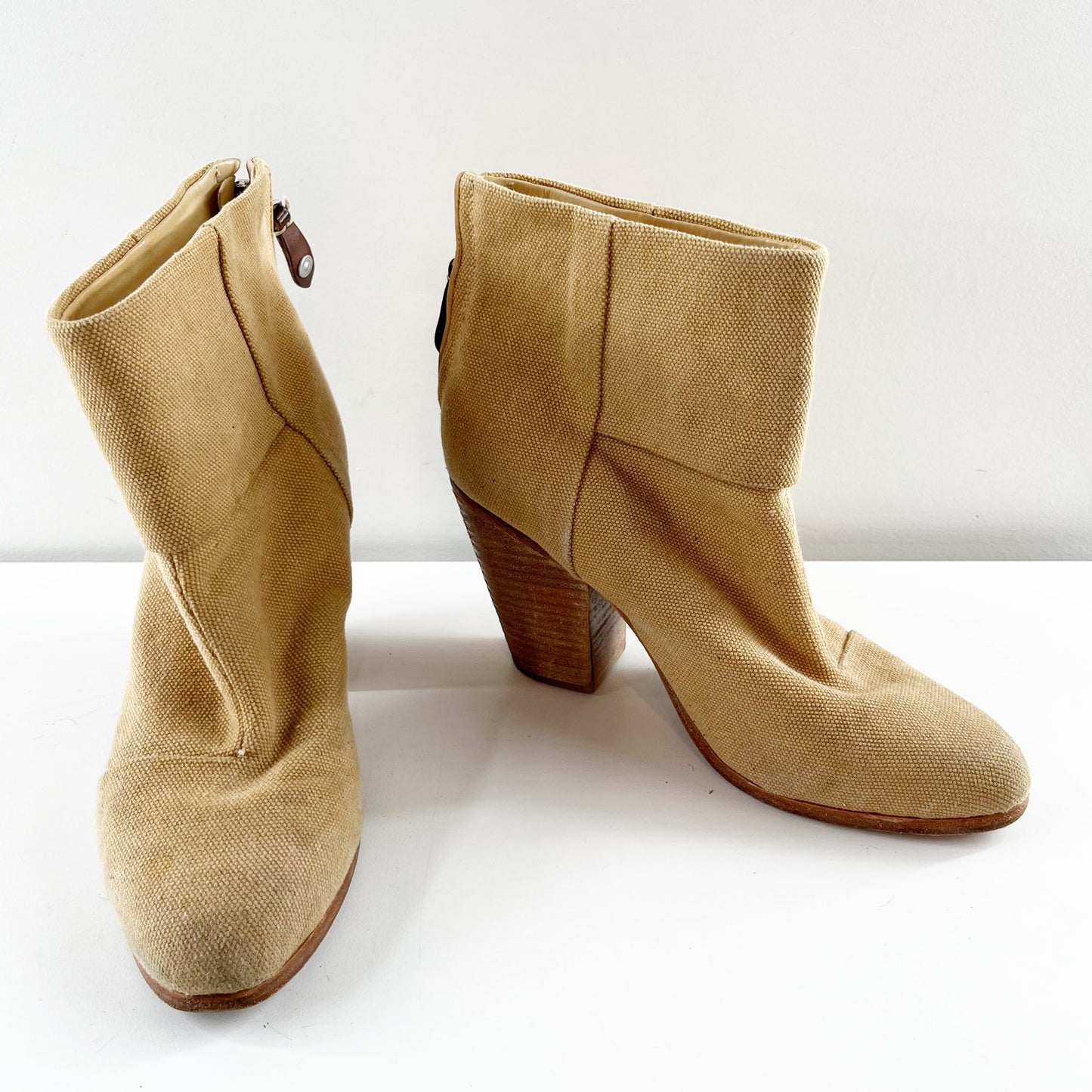 Rag & Bone Classic Newbury Ankle Booties Iron Tan 9