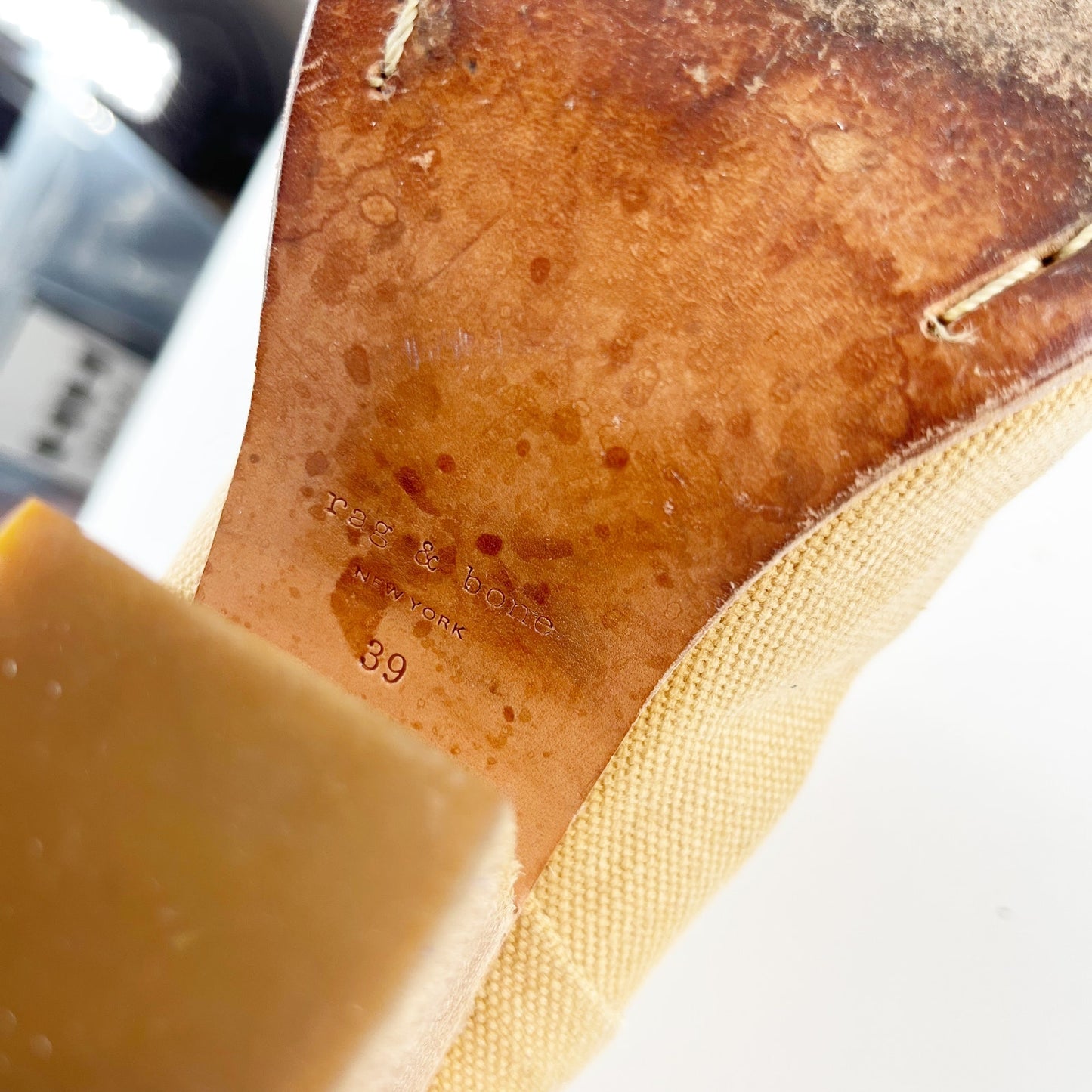 Rag & Bone Classic Newbury Ankle Booties Iron Tan 9