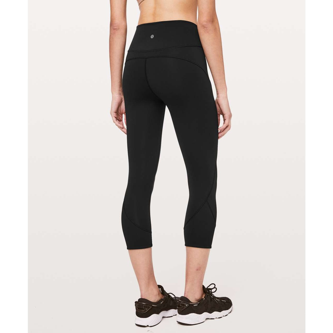 Lululemon In Movement Crop High Rise Leggings Everlux 19" Black 4