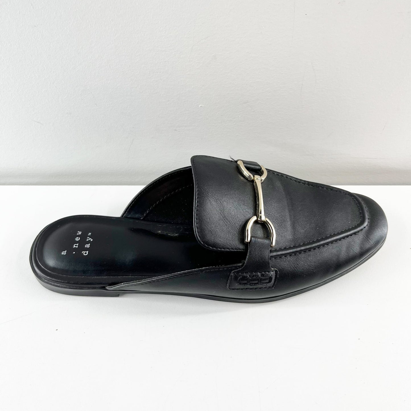 A New Day Sandy Horsebit Mule Loafer Black 8