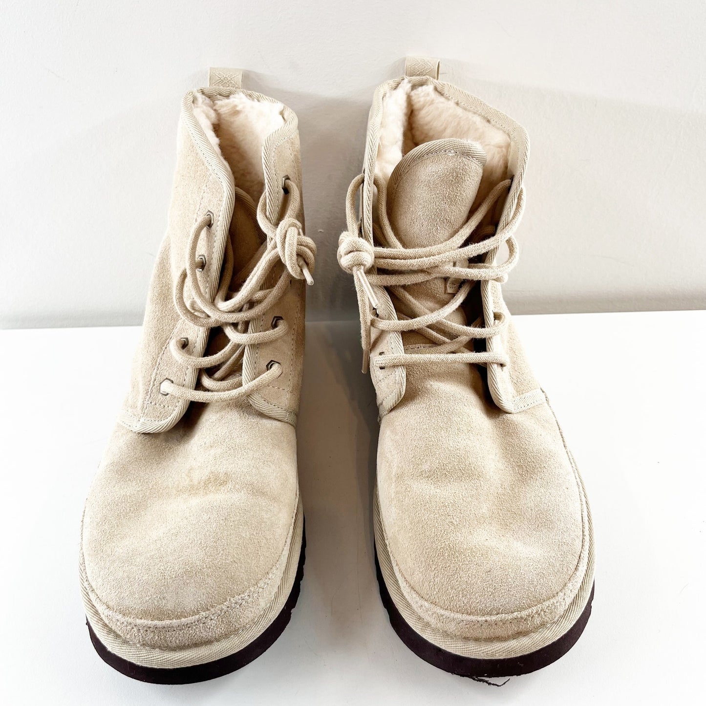 UGG Neumel High Top Suede Chukka Boots Booties Tan Beige 10