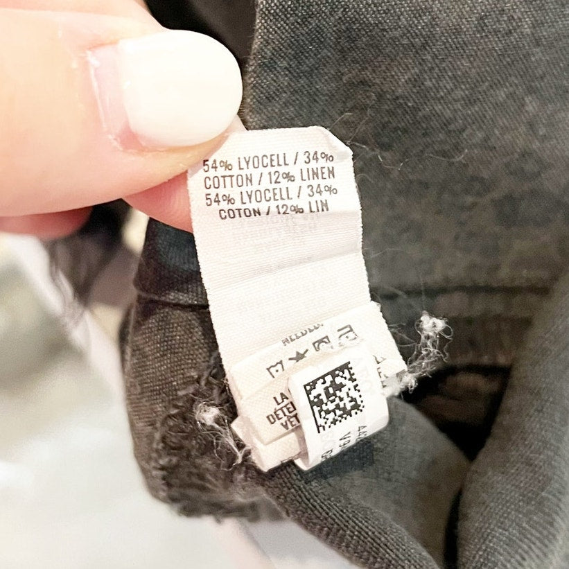 Aerie The Adventure High Rise Raw Hem Shorts Washed Black Small