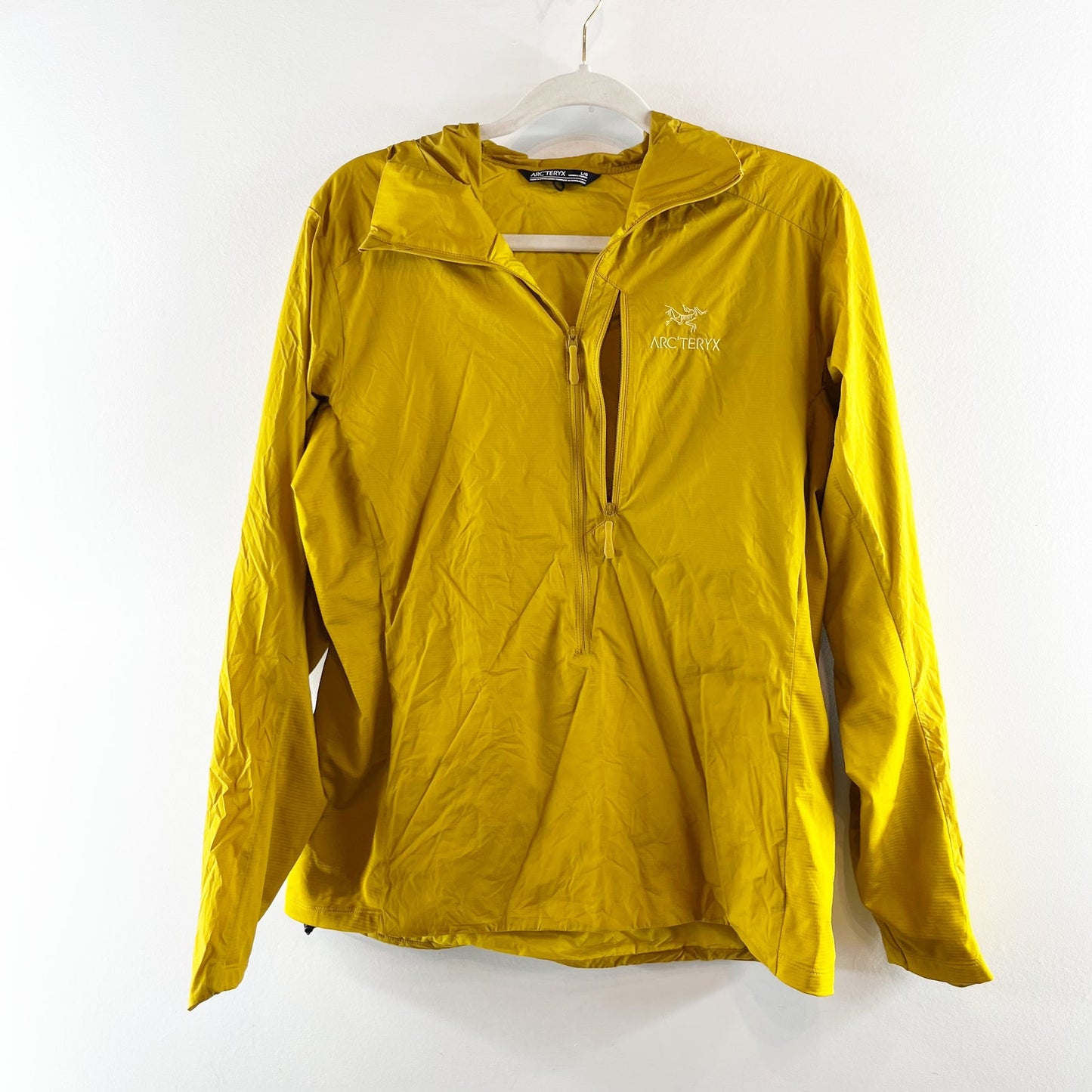 Arc'teryx Atom SL Full Zip Hooded Anorak Jacket Yellow Large