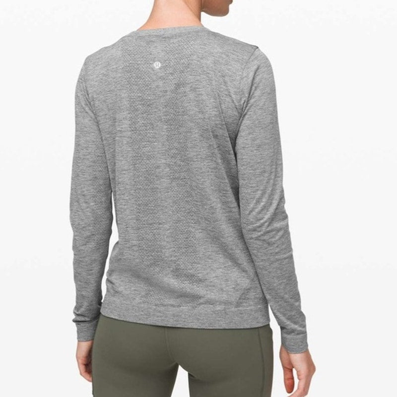 Lululemon Swiftly Relaxed Long-Sleeve Crew Neck T-Shirt Slate Gray 12