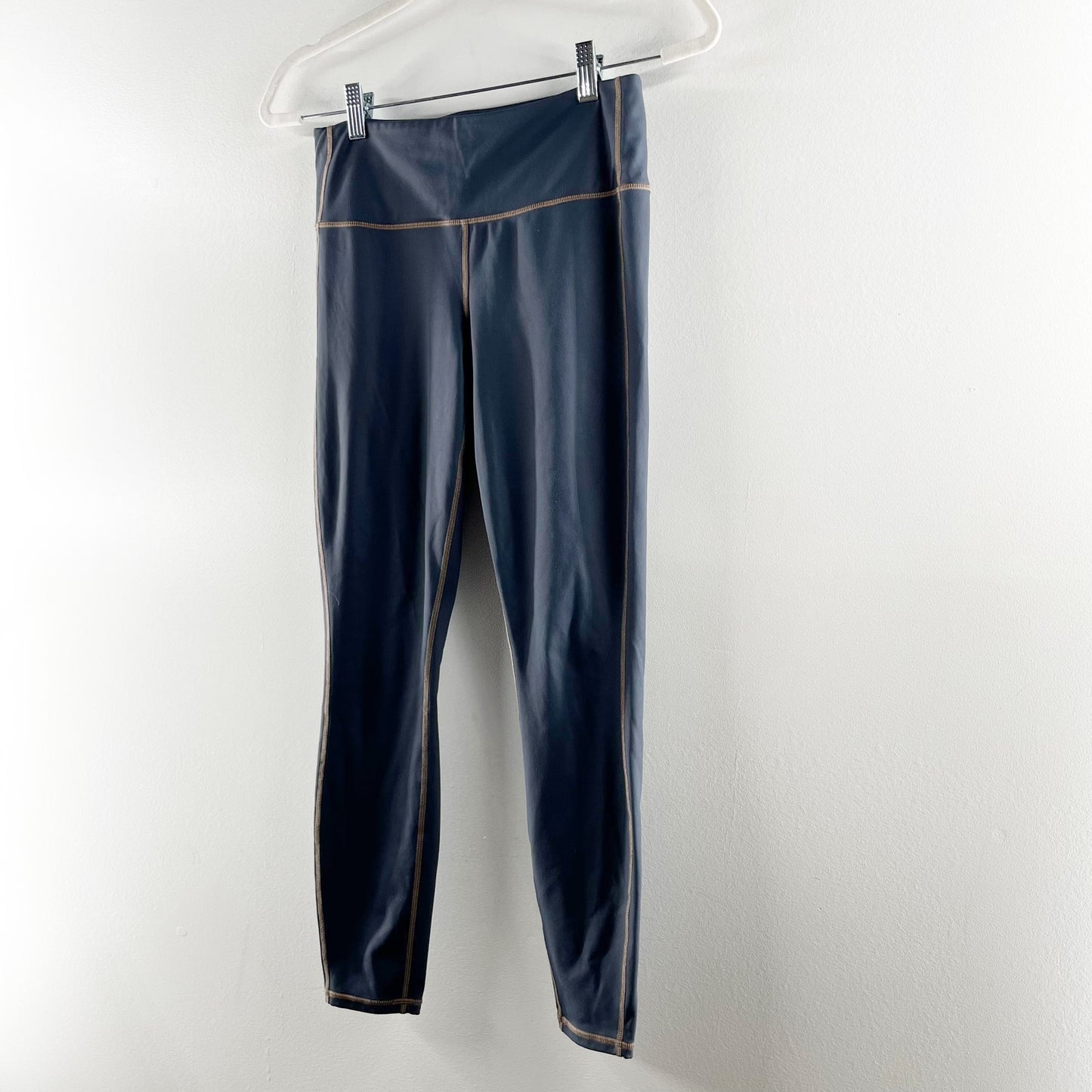 Athleta High Rise Chaturanga Tights Leggings Blue Gray Small