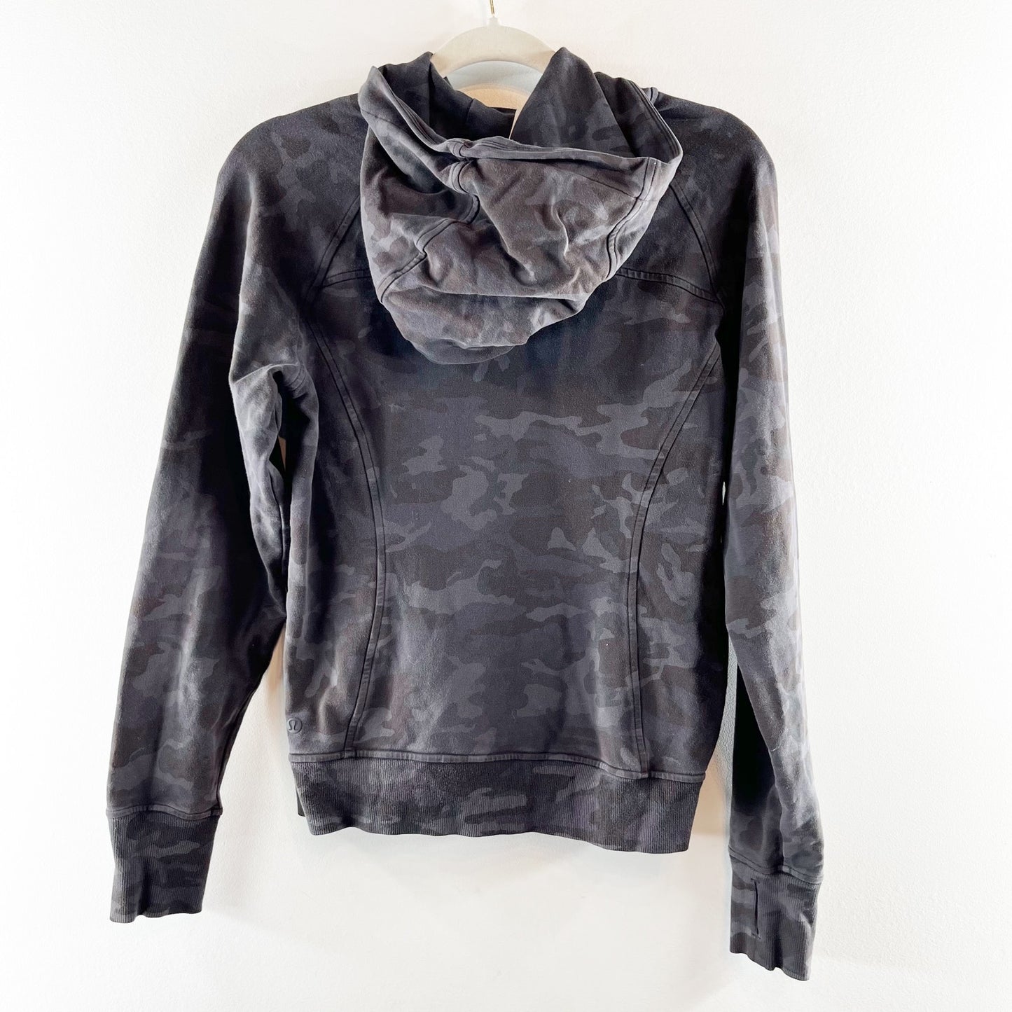 Lululemon Scuba Hoodie Pullover Sweatshirt Incognito Camo Multi Grey 2