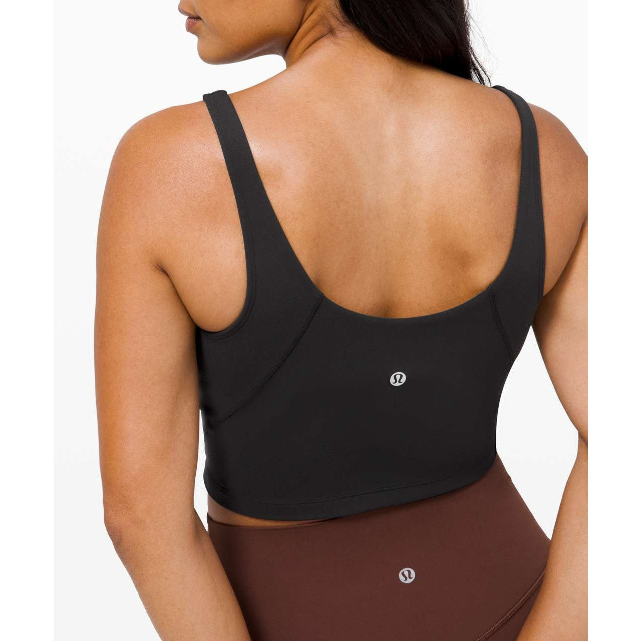 Lululemon Athletica Align Sleeveless V-Neck Cropped Training Tank Top Black 8