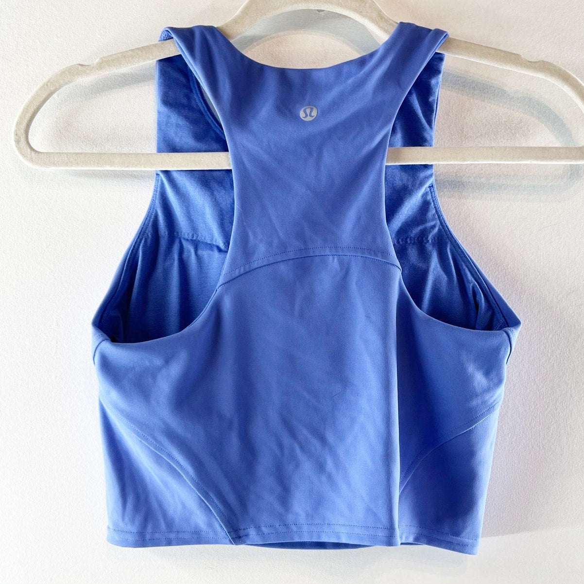 Lululemon Invigorate Training Crop Tank Top Indigo Blue 6