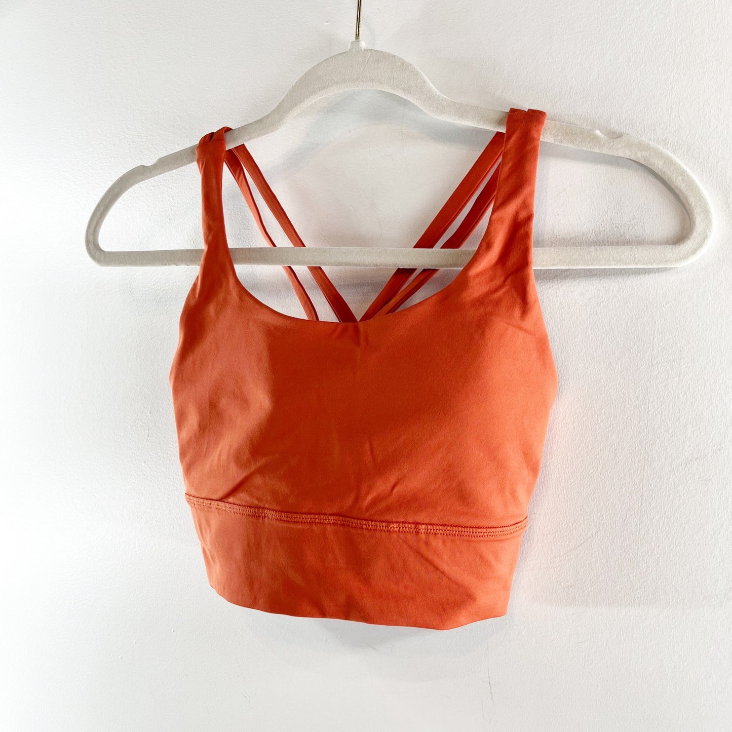 Lululemon Energy Longline Sports Bra Medium Support, B–D Cups Canyon Orange 4
