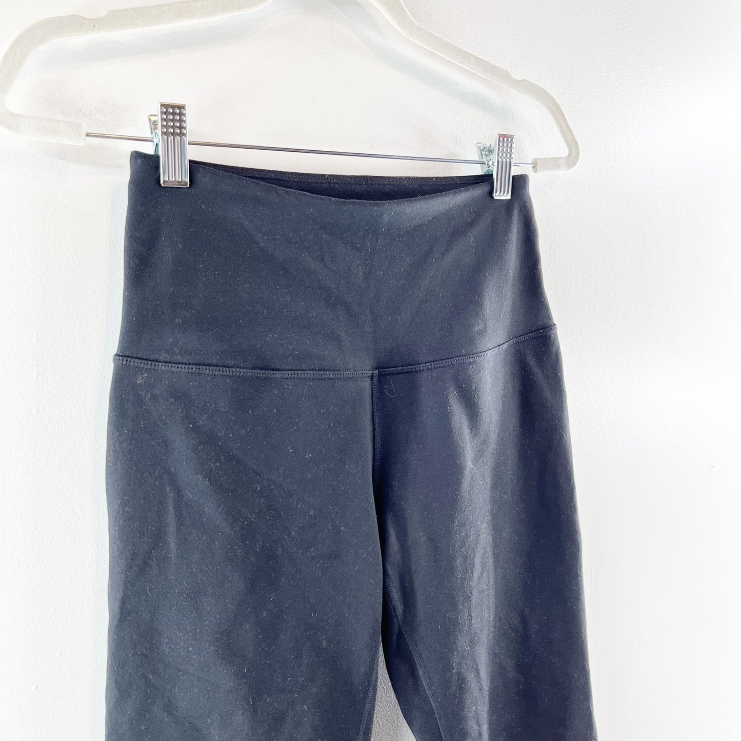 Zella High Rise Mesh Cropped Black Leggings Small