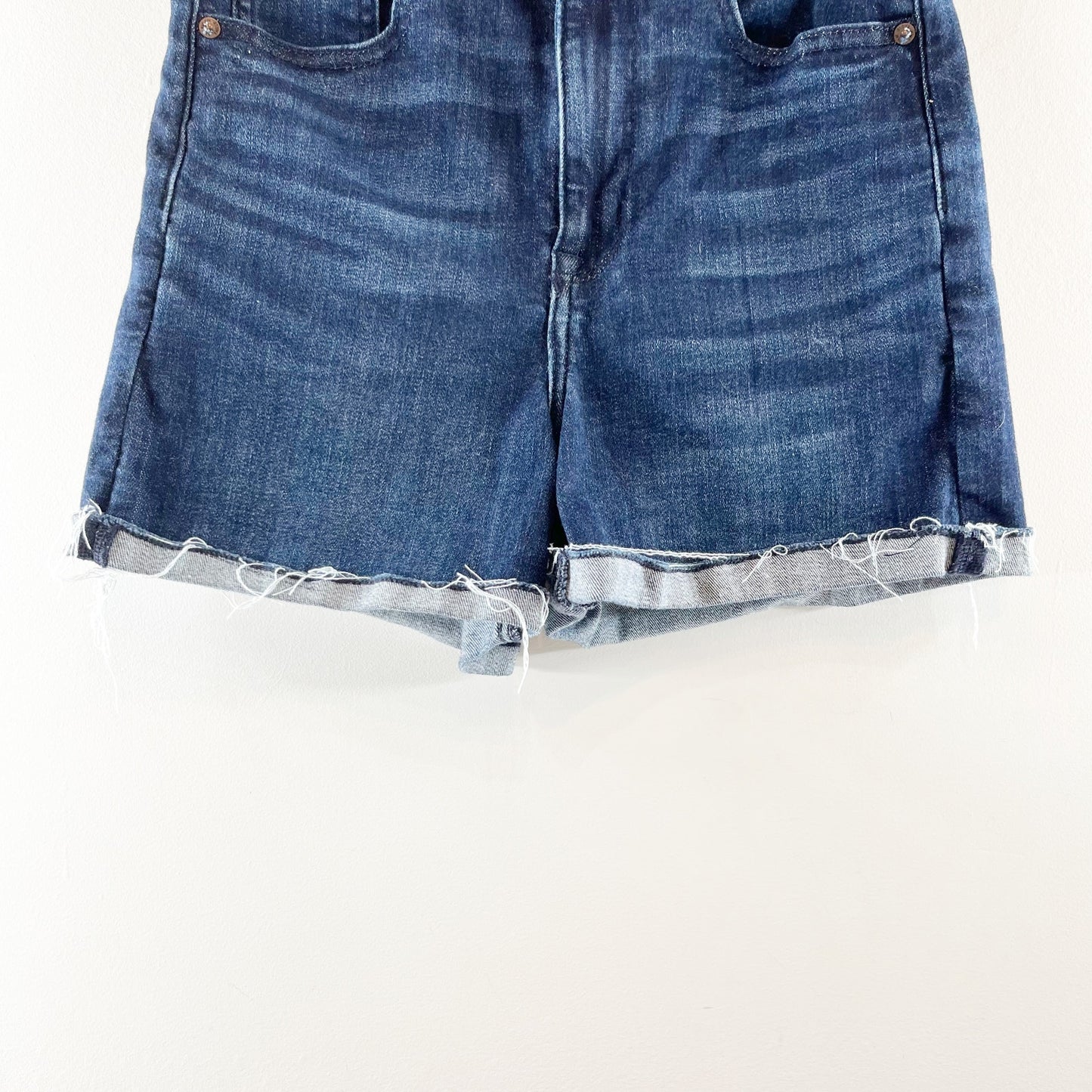 American Eagle Outfitters Ne(x)t Level Stretch Curvy Super Hi Rise Short Blue 6