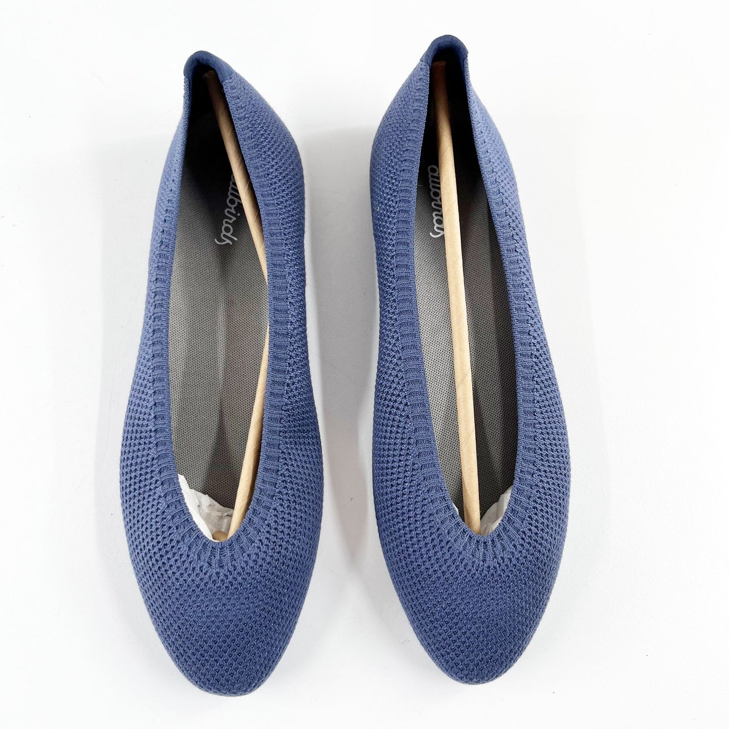 Allbirds Tree Breezer Point Ballet Knit Flats Hazy Indigo Blue 7