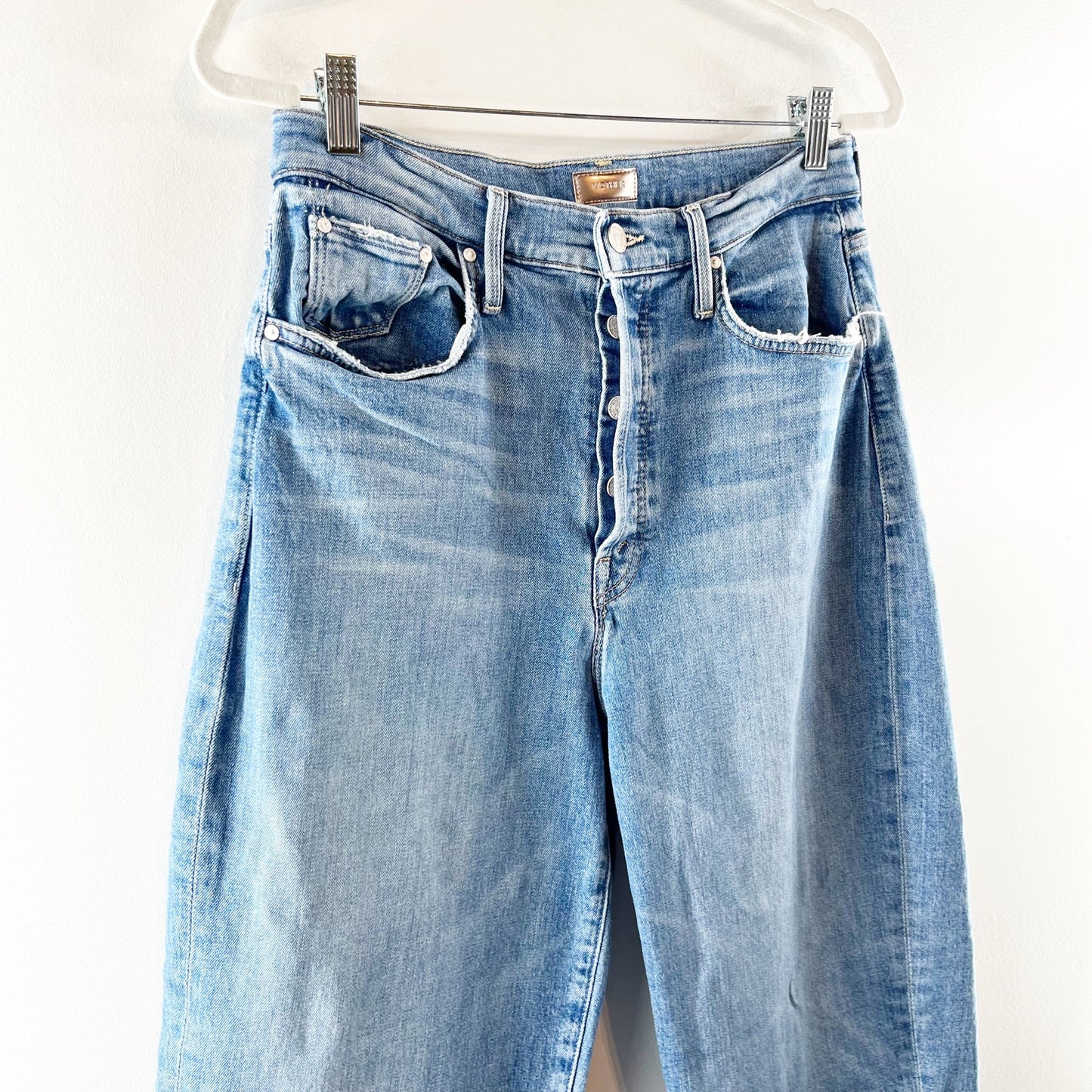 Mother The Curbside High Rise Straight Leg Ankle Jeans Secret Sister 29