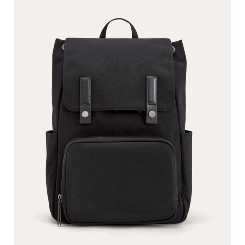 Everlane The Modern Snap Unisex Black Canvas Backpack