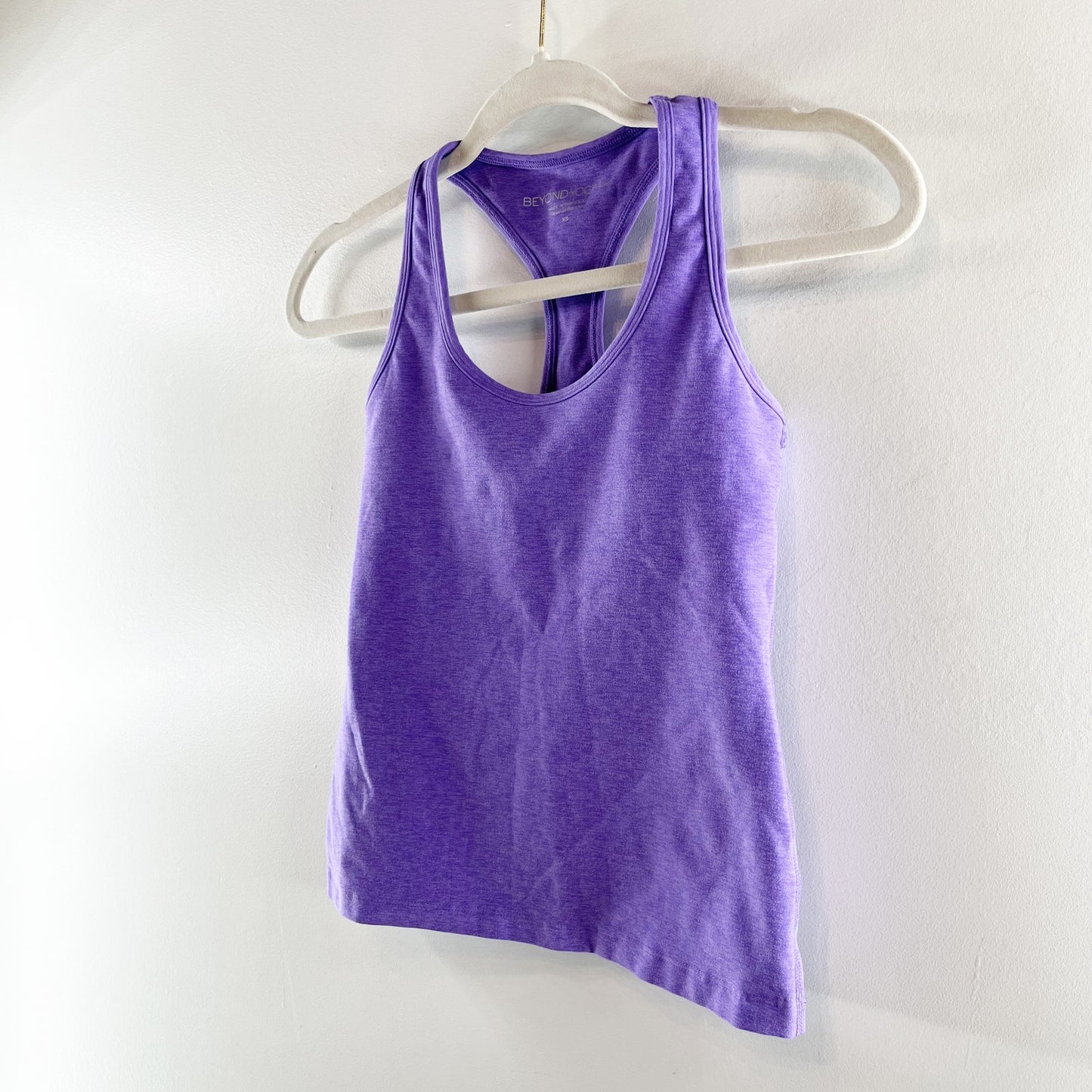 Beyond Yoga Spacedye Step Up Racerback Tank Top Indigo Heather Purple XS