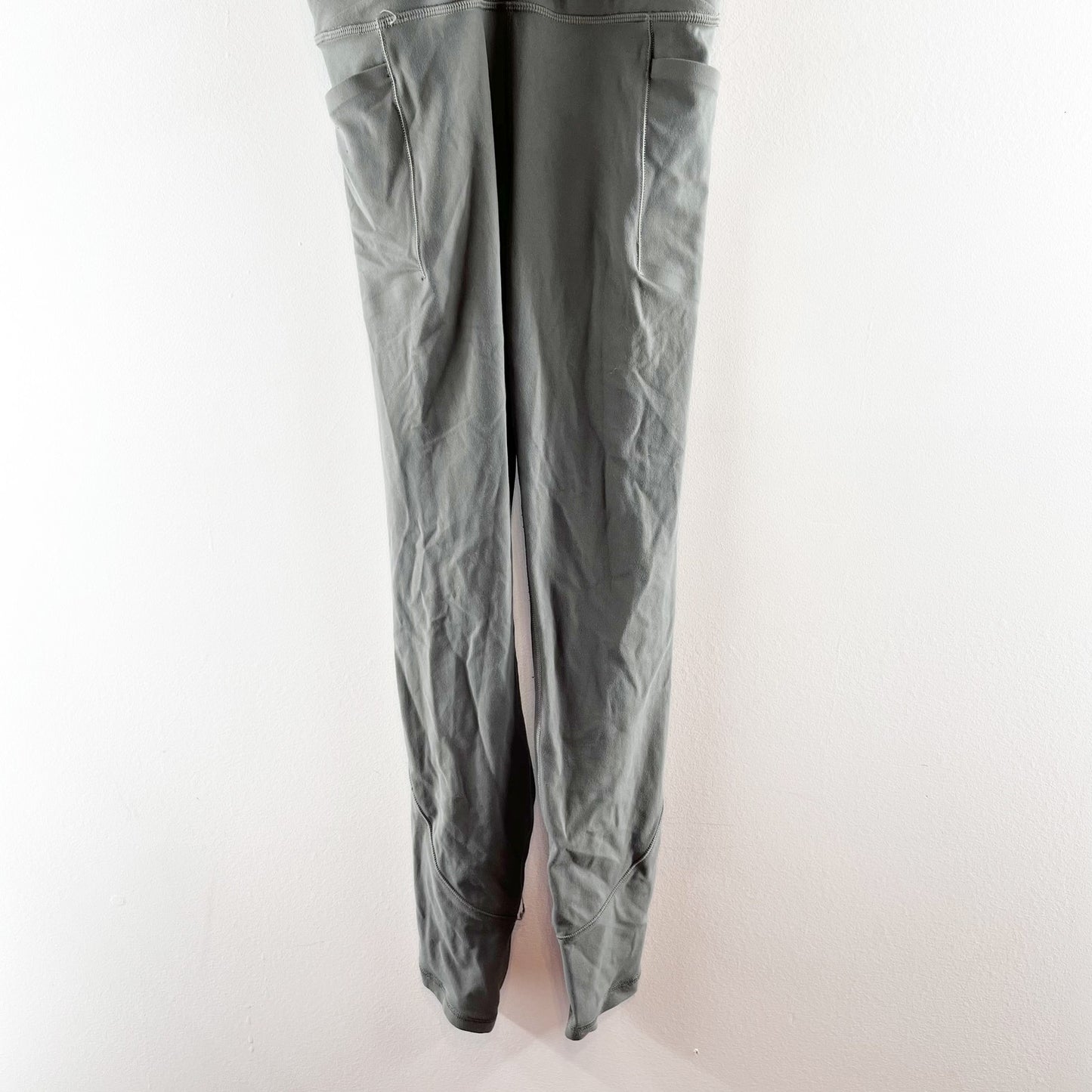 Athleta Salutation Stash Wrap Tight Leggings Hematite Gray XS