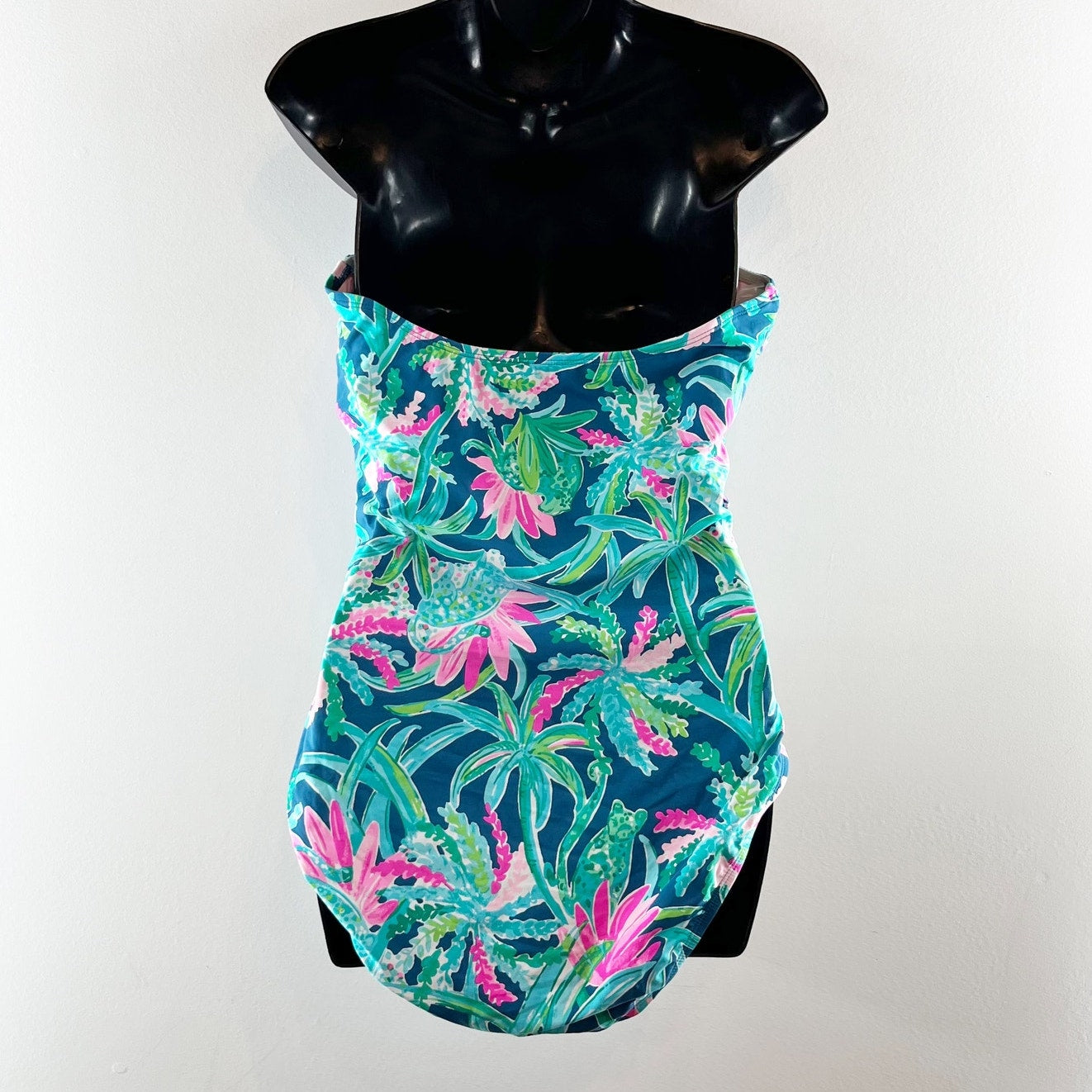 Lilly Pulitzer Flamenco One Piece Swimsuit Macaw Blue Sweet Escape 14