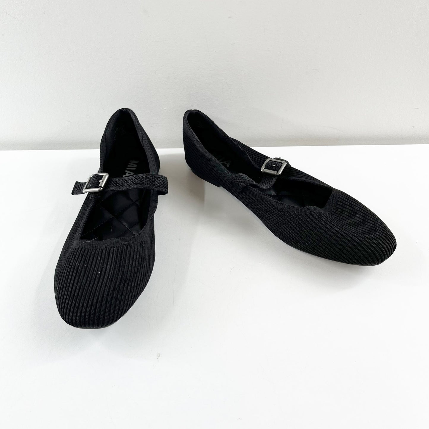 MIA Brita Mary Jane Square Toe Ballet Flats Black 8.5