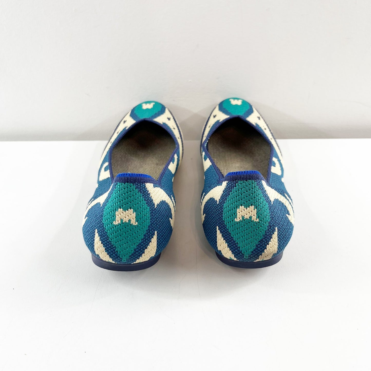 Rothy's Round Toe Moroccan Slip On Ballet Loafer Shoes Blue 9
