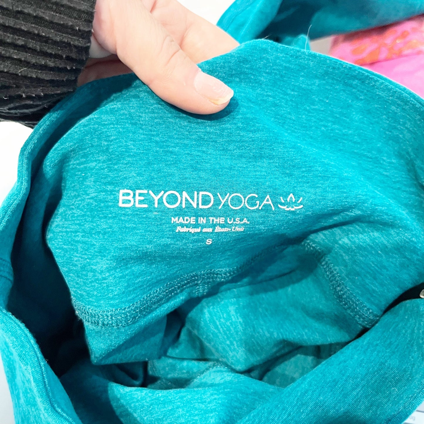 Beyond Yoga Spacedye Caught in the Midi High Waist Leggings Blue Glow Heather S