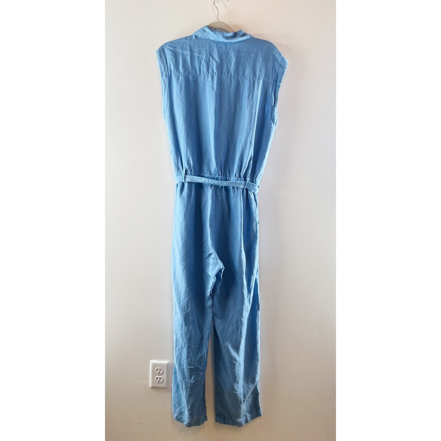 Young Fabulous & Broke Sleeveless Utility Jumpsuit Blue Small
