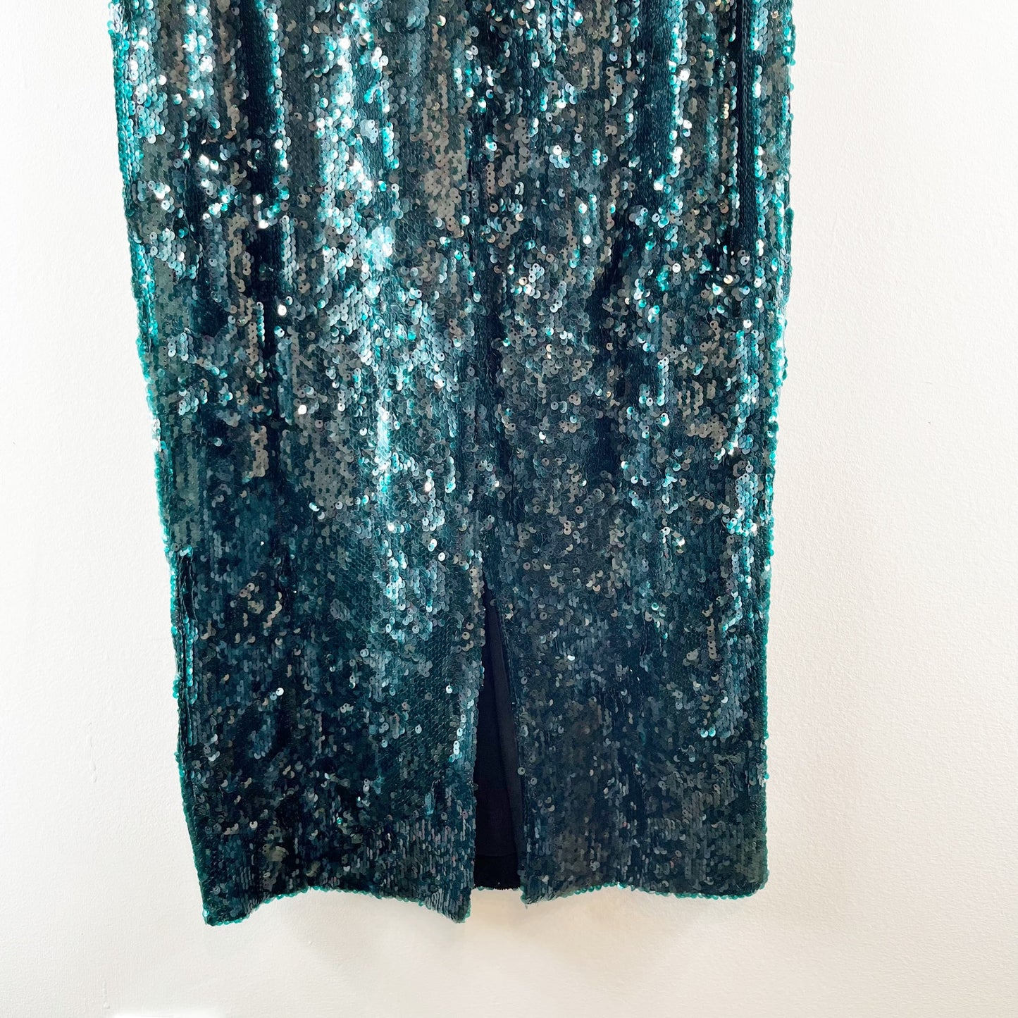 Dress The Population Audrey Sleeveless Sequin Midi Dress Green Medium