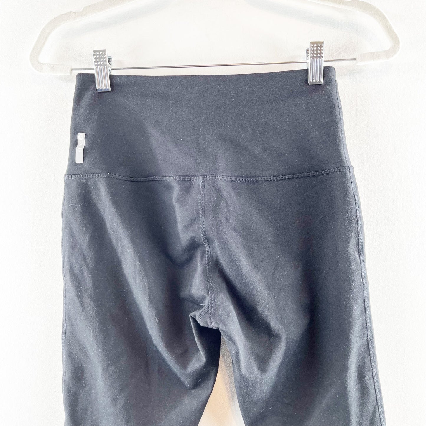 Zella High Rise Mesh Cropped Black Leggings Small