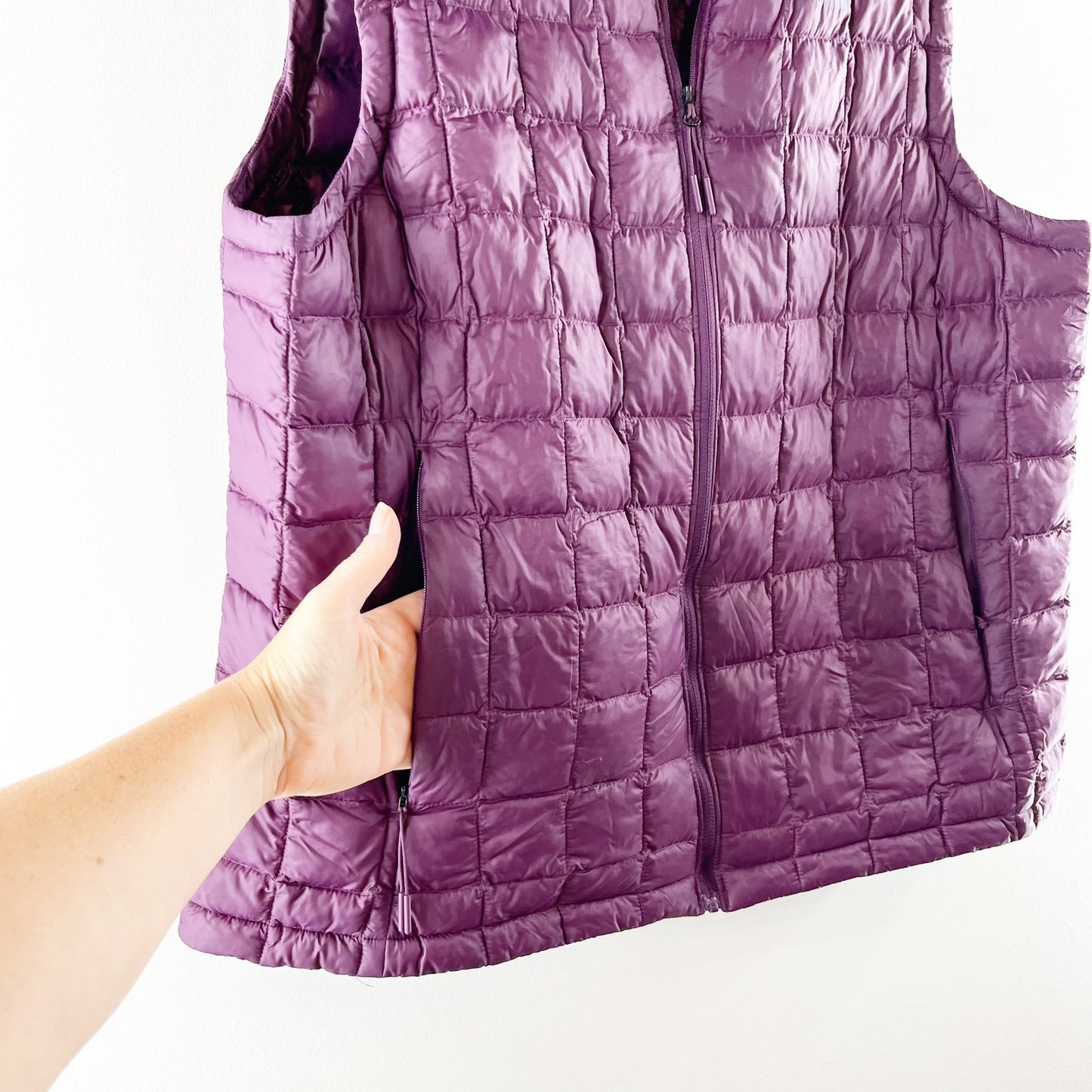 The North Face Thermoball Quilted Puffer Vest Purple XL