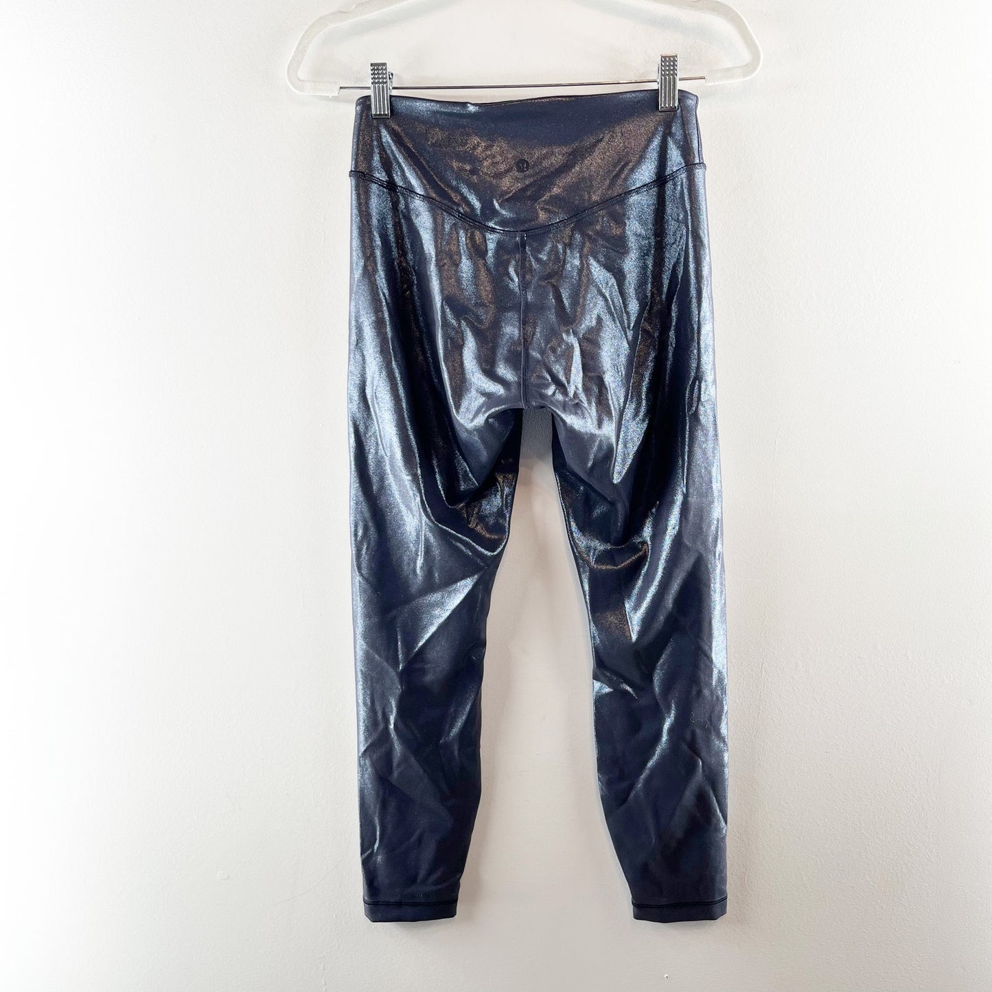 Lululemon Wunder Under SmoothCover Tight 25" Foil Radiate Foil Print Black Night